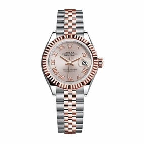 2024 Never Worn Rolex Lady-Datejust 28mm - Ref: 279171-0005 - Sundust Roman Dial, Two Tone Stainless Steel & 18K Rose Gold Jubilee Bracelet Women's Watch