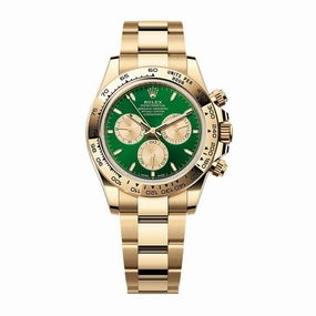 2025 Model Rolex Cosmograph Daytona 40 mm - Ref: 126508-0008 - Bright green Dial, 18k Yellow Gold Oyster Bracelet Watch