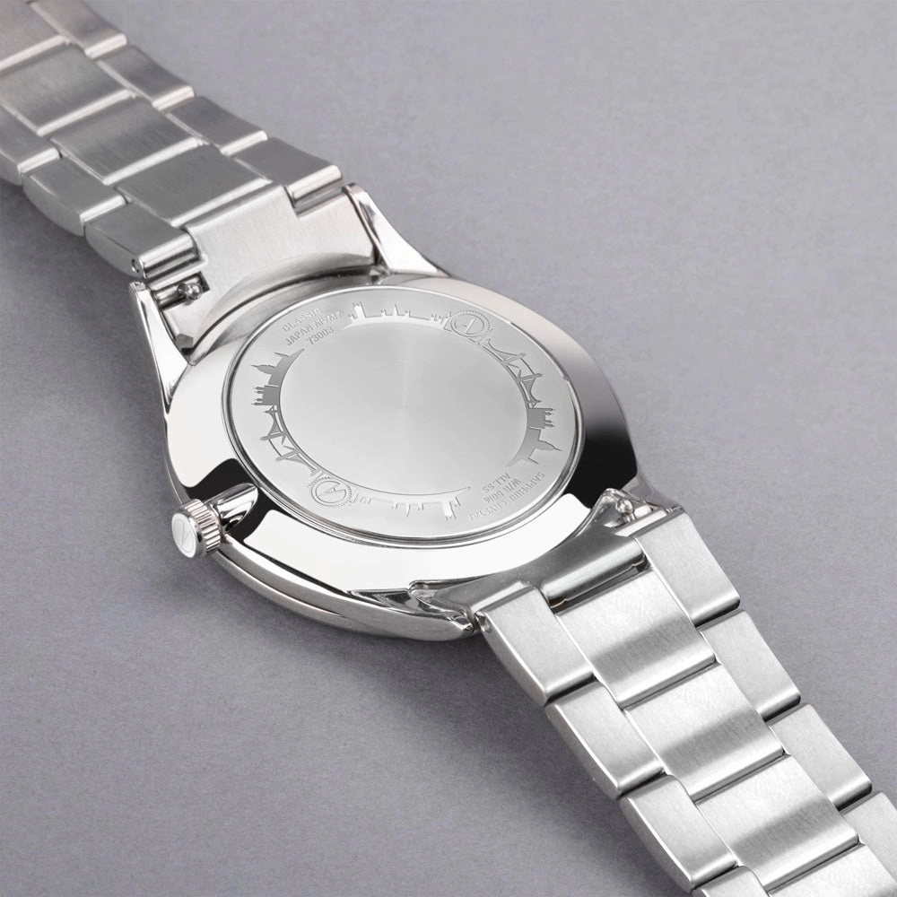 Accurist Classic Mens Watch 73003 Stainless Steel with Blue Dial
