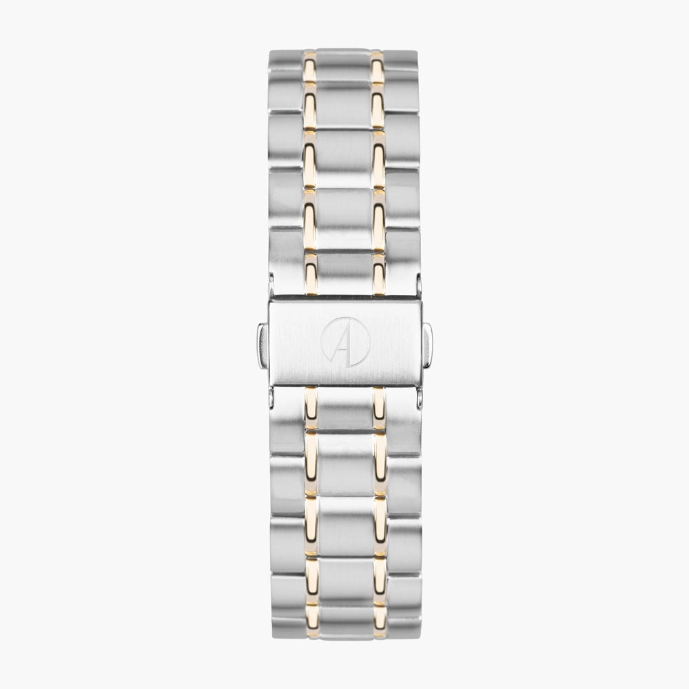 Accurist Classic Mens Watch 73007 Stainless Steel Two Tone with Green Dial