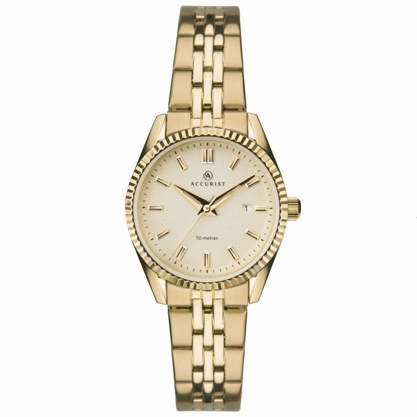 Accurist Gold Tone Bracelet Ladies Watch 8240