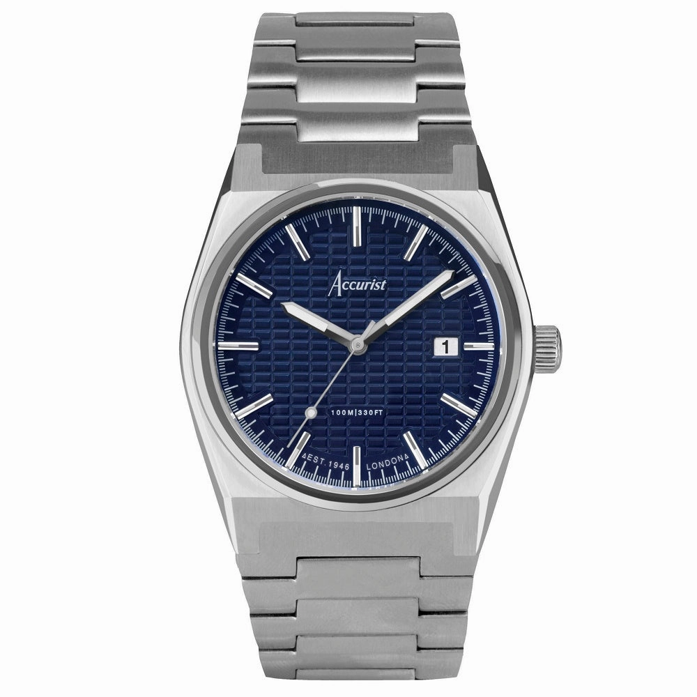 Accurist Origin Mens Bracelet Watch Blue Dial 70019