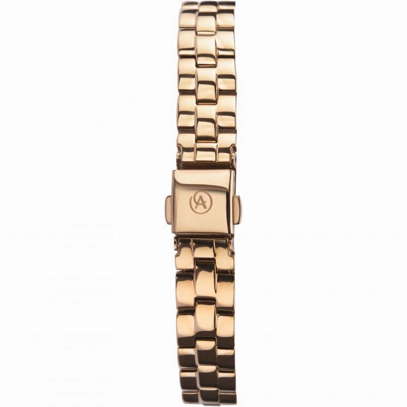 Accurist Rose Tone Crystal Set Ladies Watch 8310