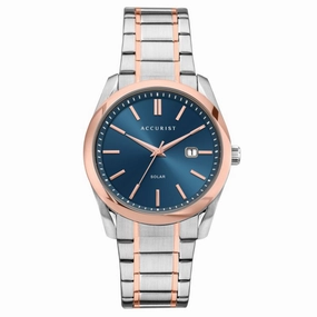 Accurist Solar Stainless Steel Mens Watch 7416