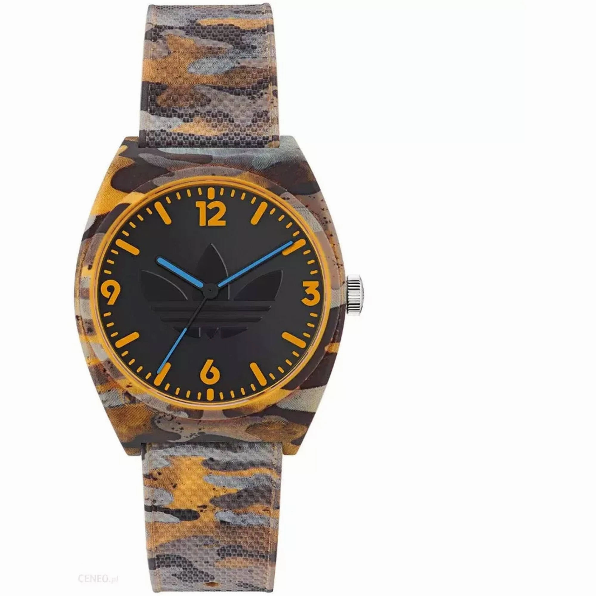 Adidas Men's Watch - Originals Quartz Black Dial Camouflage Rubber Strap | AOST22567