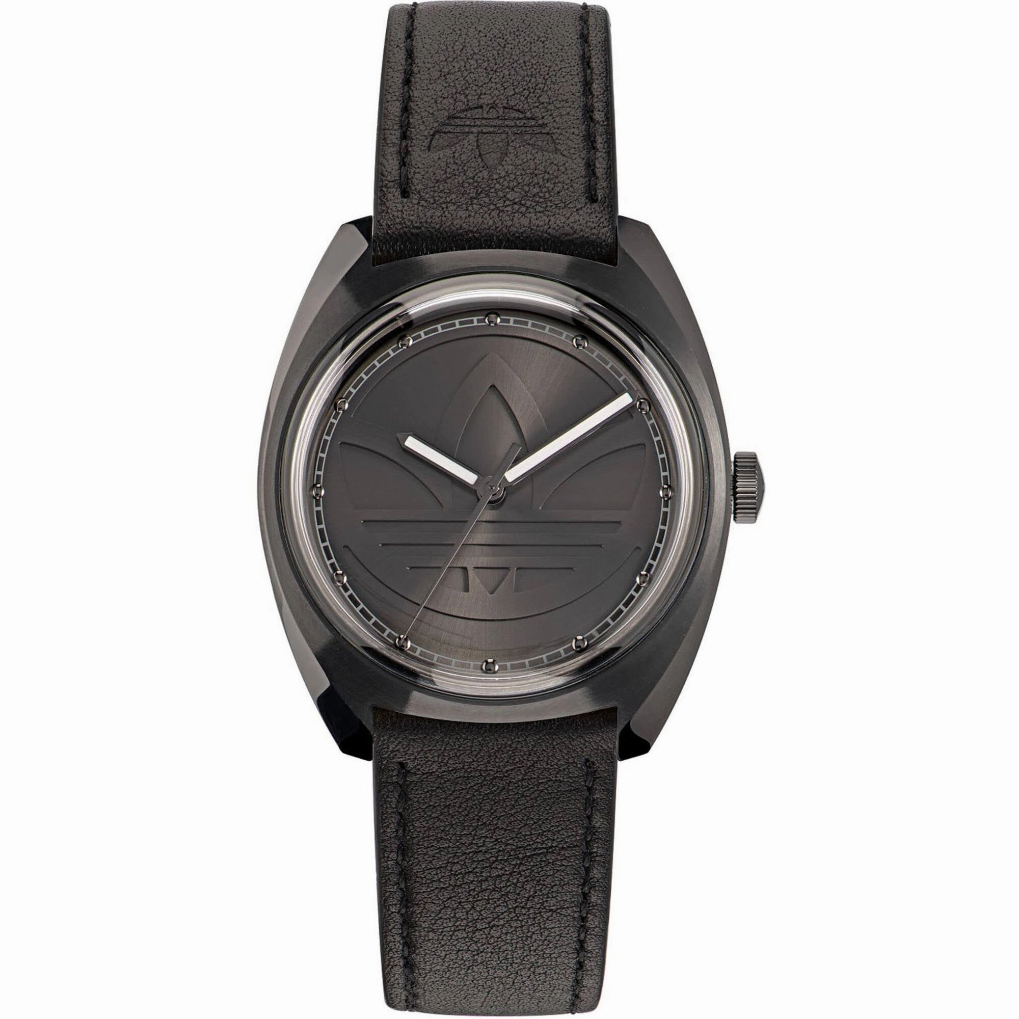 Adidas Men's Watch - Originals Quartz Black Dial Genuine Leather Strap | AOFH22514