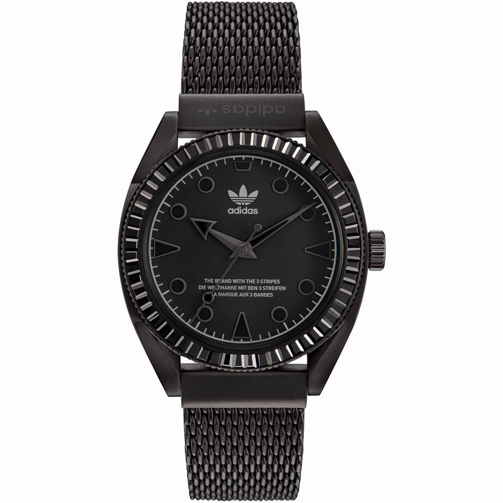 Adidas Men's Watch - Originals Quartz Black Dial Stainless Steel Bracelet | AOFH22510