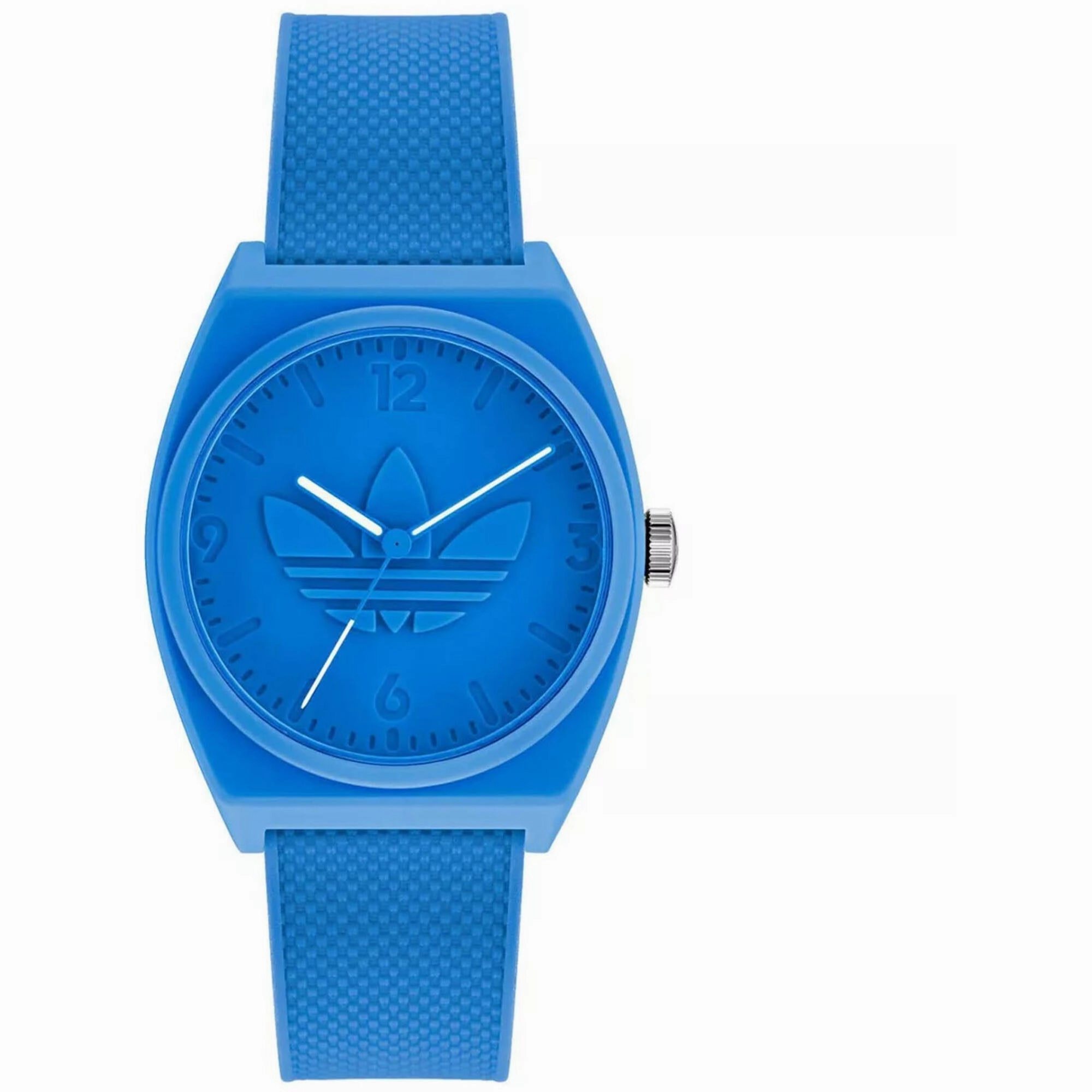 Adidas Men's Watch - Originals Quartz Resin Case Blue Dial Rubber Strap | AOST22033