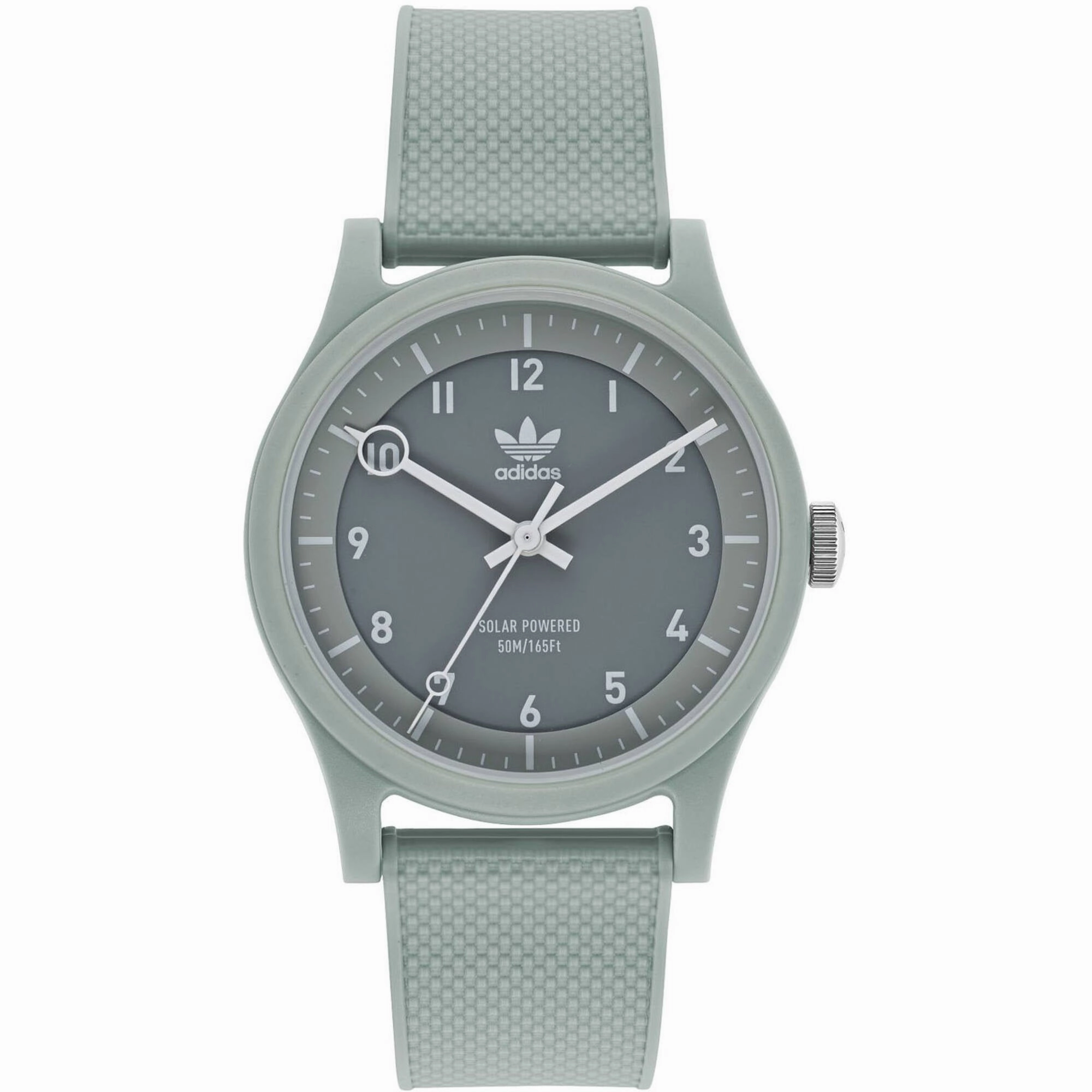 Adidas Men's Watch - Originals Quartz Resin Case Gray Dial Rubber Strap | AOST22044