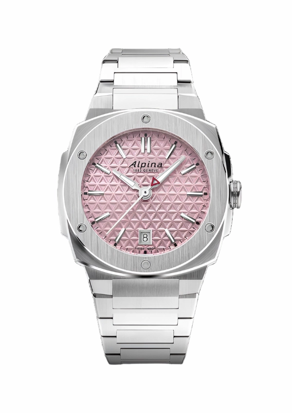Alpina Alpiner Pink Dial Stainless Steel Watch AL-220PI2AE6B