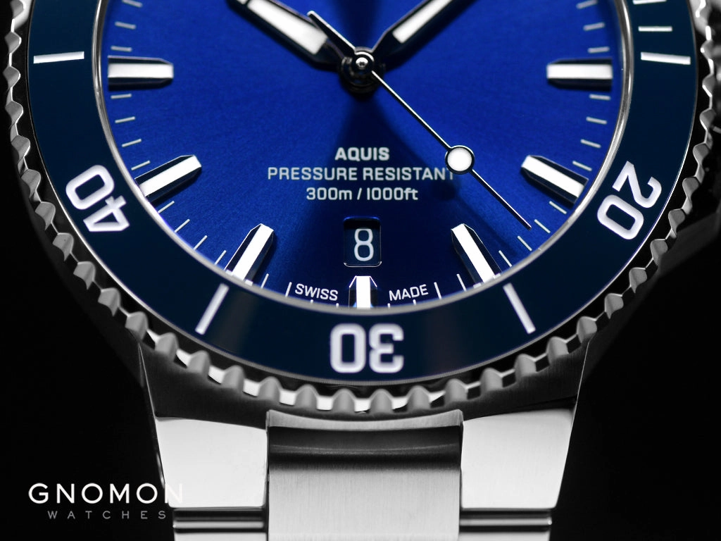 Aquis Date Blue - Bracelet - 41.5mm - Ref. 01 733 7787 4135-07 8 22 04PEB