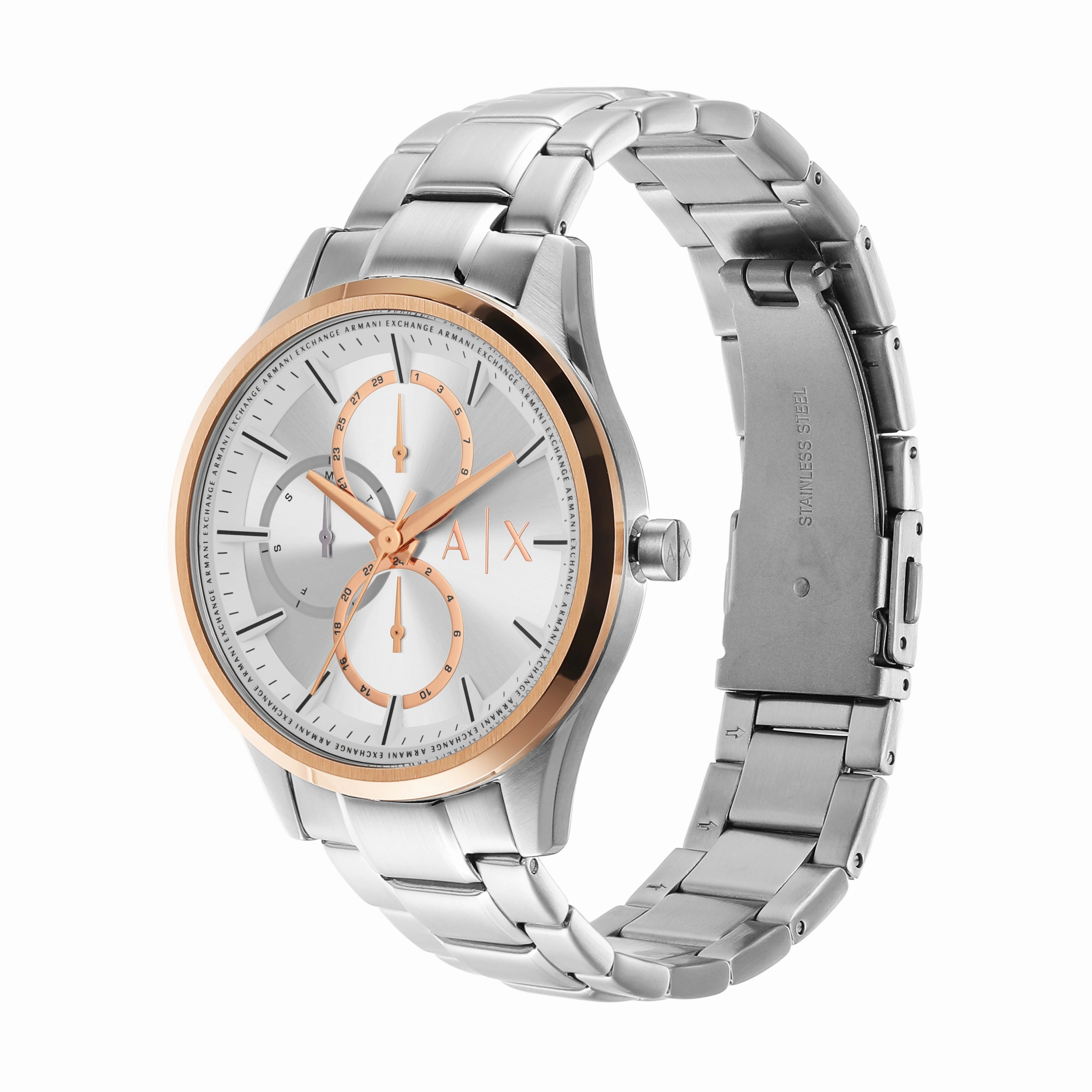 Armani Elegant Silver Stainless Steel Watch AX1870