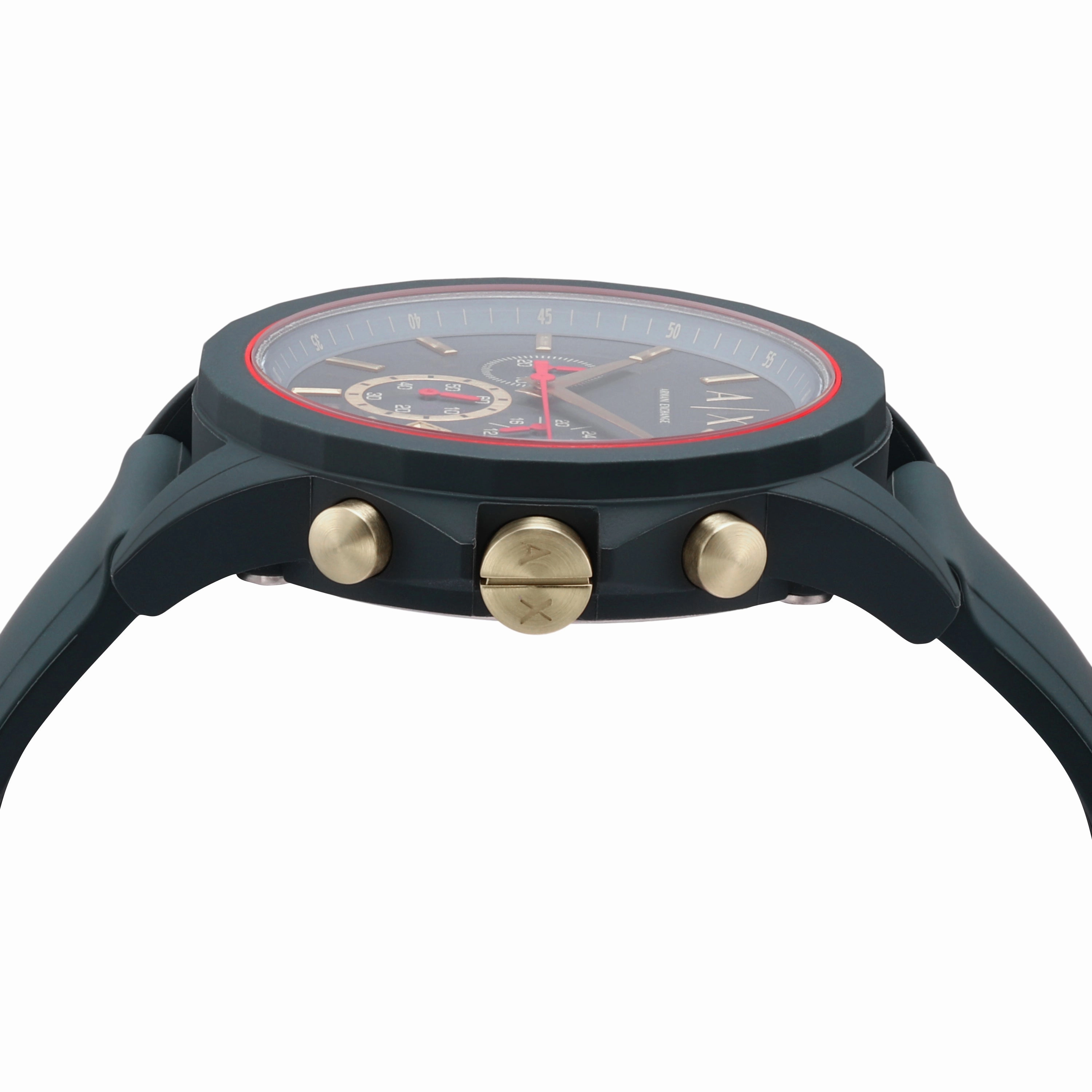 Armani Exchange Blue Silicone Chronograph Watch AX1335