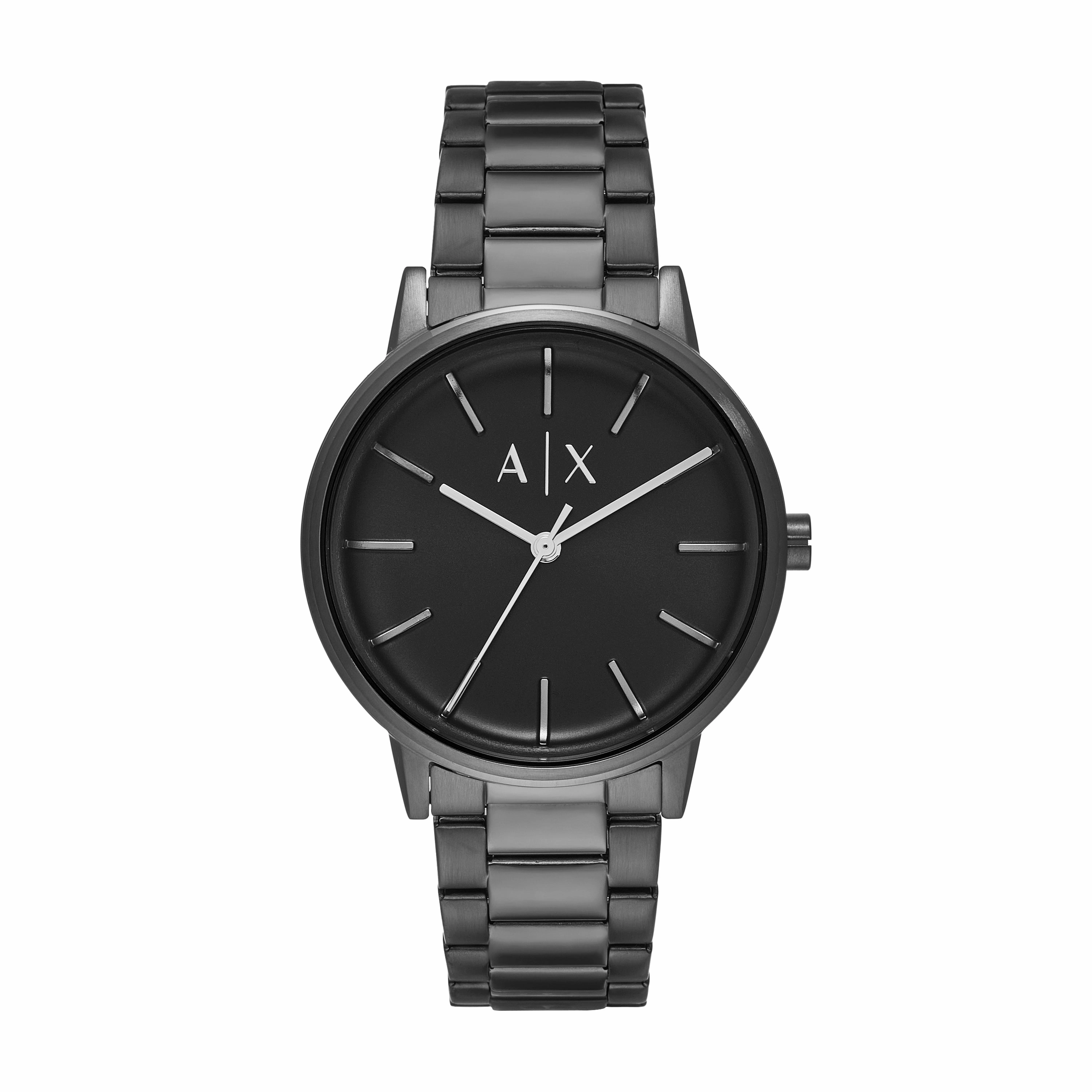 Armani Exchange Cayde All Black Silver Dial Watch Model AX2761