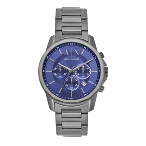 Armani Exchange Chronograph Gunmetal Stainless Steel Watch AX1731
