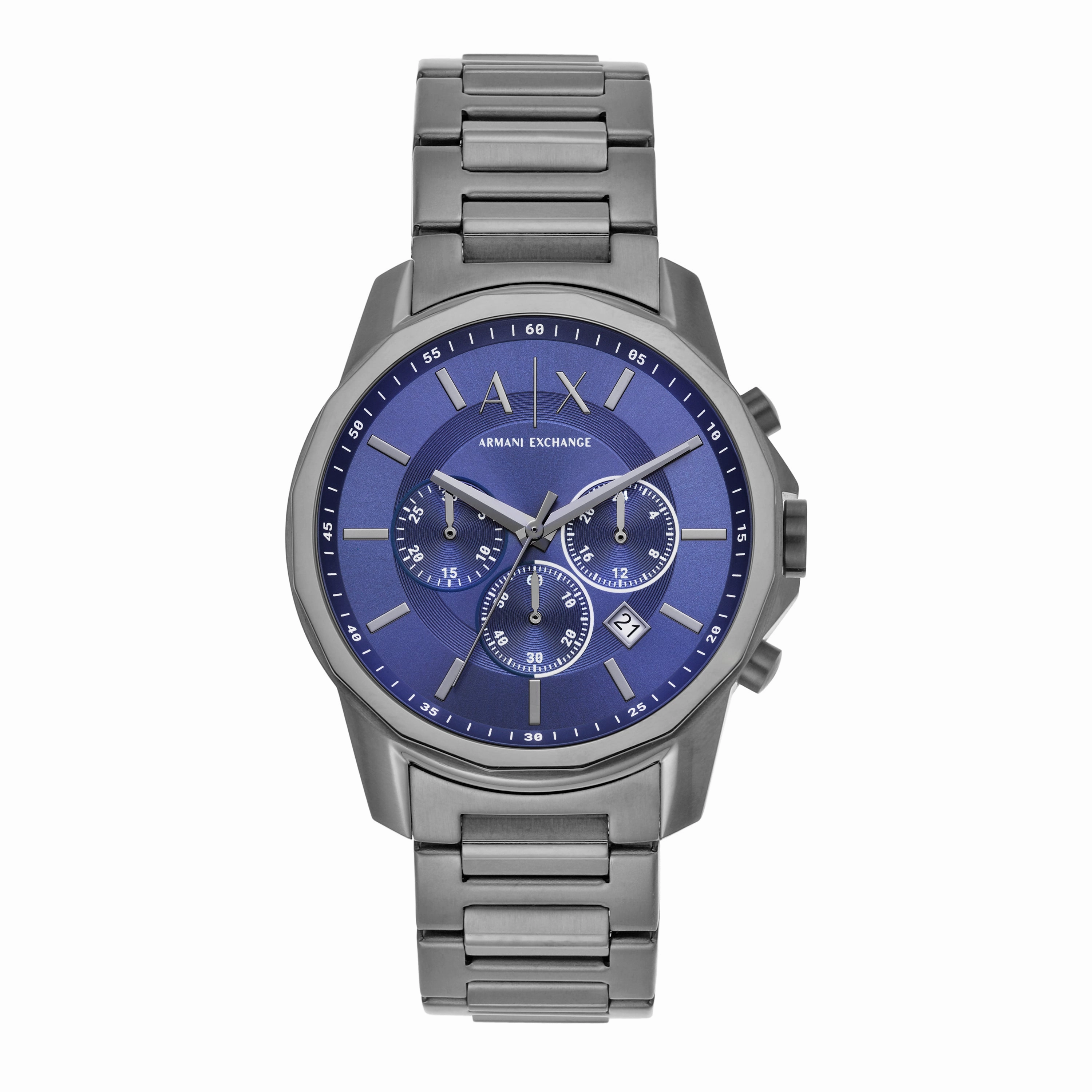 Armani Exchange Chronograph Gunmetal Stainless Steel Watch AX1731