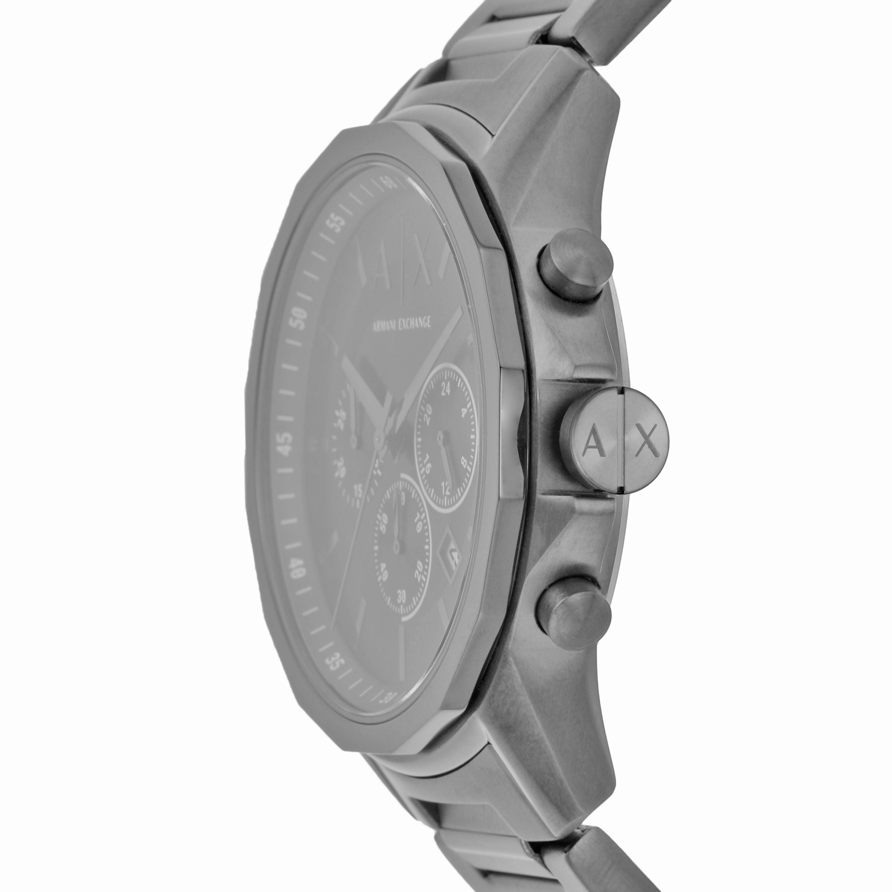Armani Exchange Chronograph Gunmetal Stainless Steel Watch AX1731