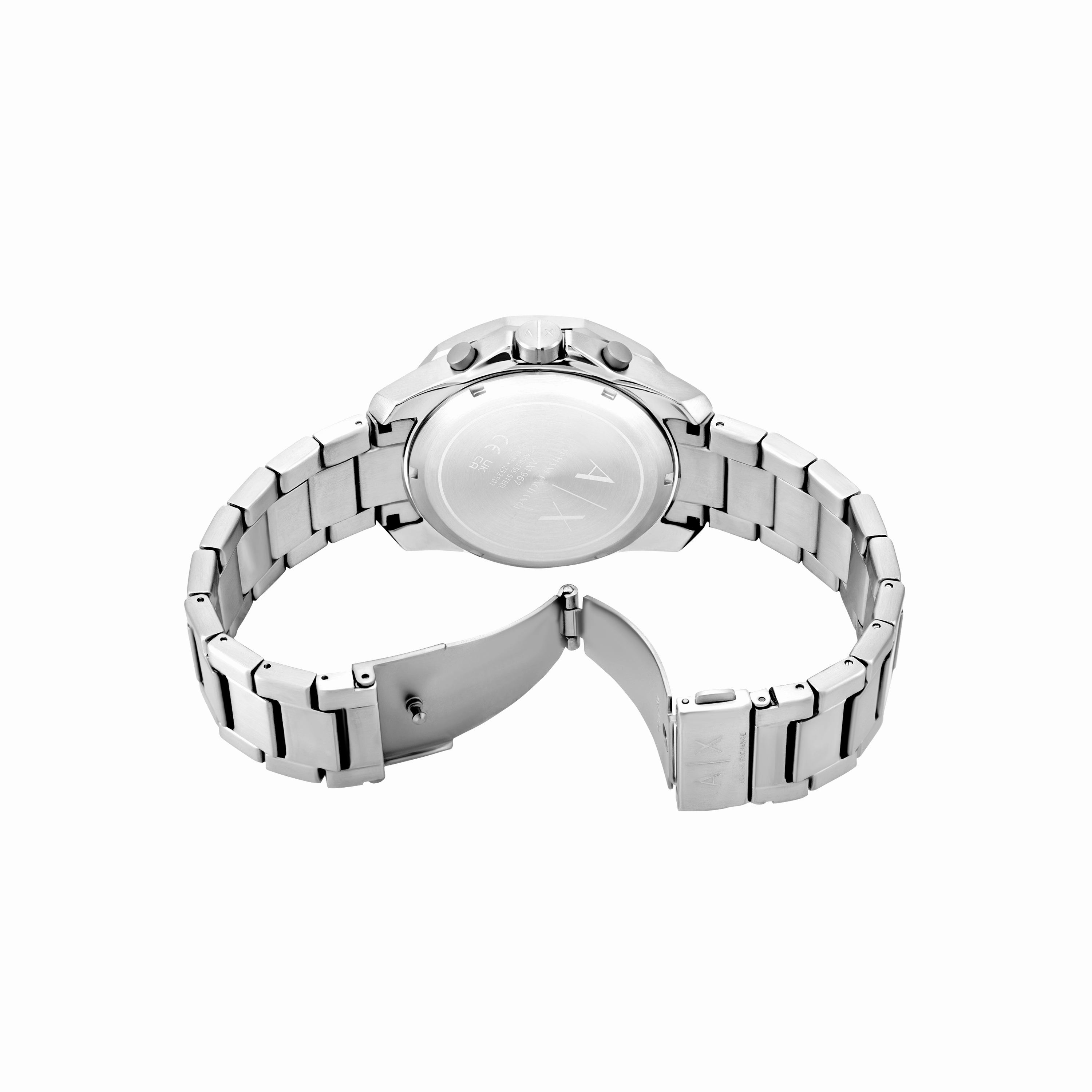 Armani Exchange Chronograph Silver Dial Stainless Steel Watch AX1969
