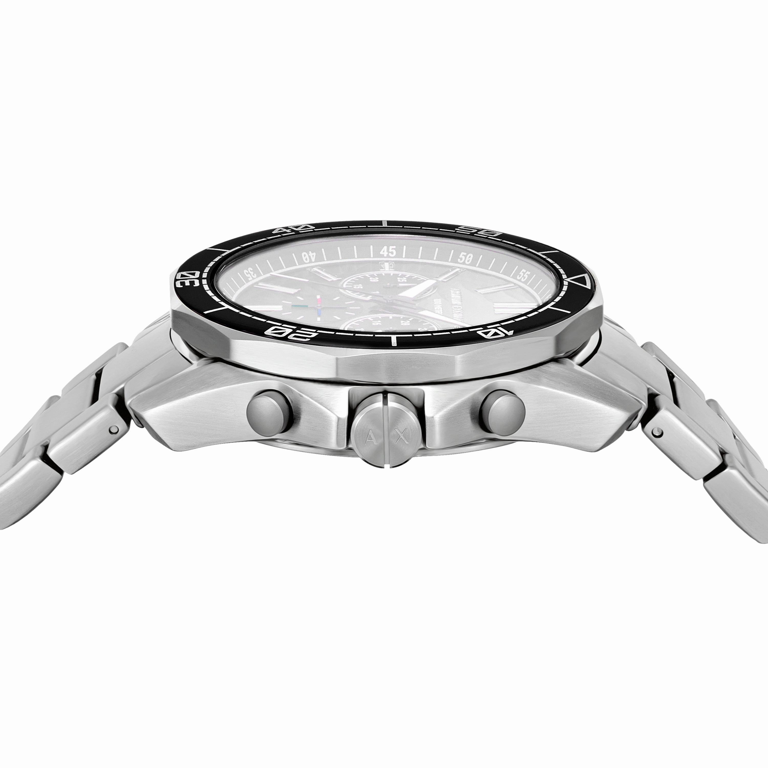 Armani Exchange Chronograph Silver Dial Stainless Steel Watch AX1969