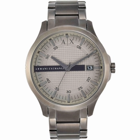 Armani Exchange Men's Watch - Hampton Quartz Light Grey Dial Grey Bracelet | AX2194