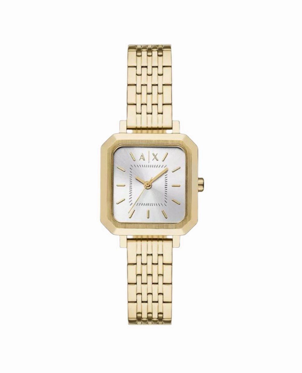 Armani Silver Dial Gold Tone Stainless Steel Watch AX5725