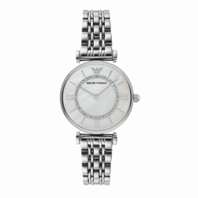 Armani Women's Stainless Steel Watch with Pearl Dial AR1908