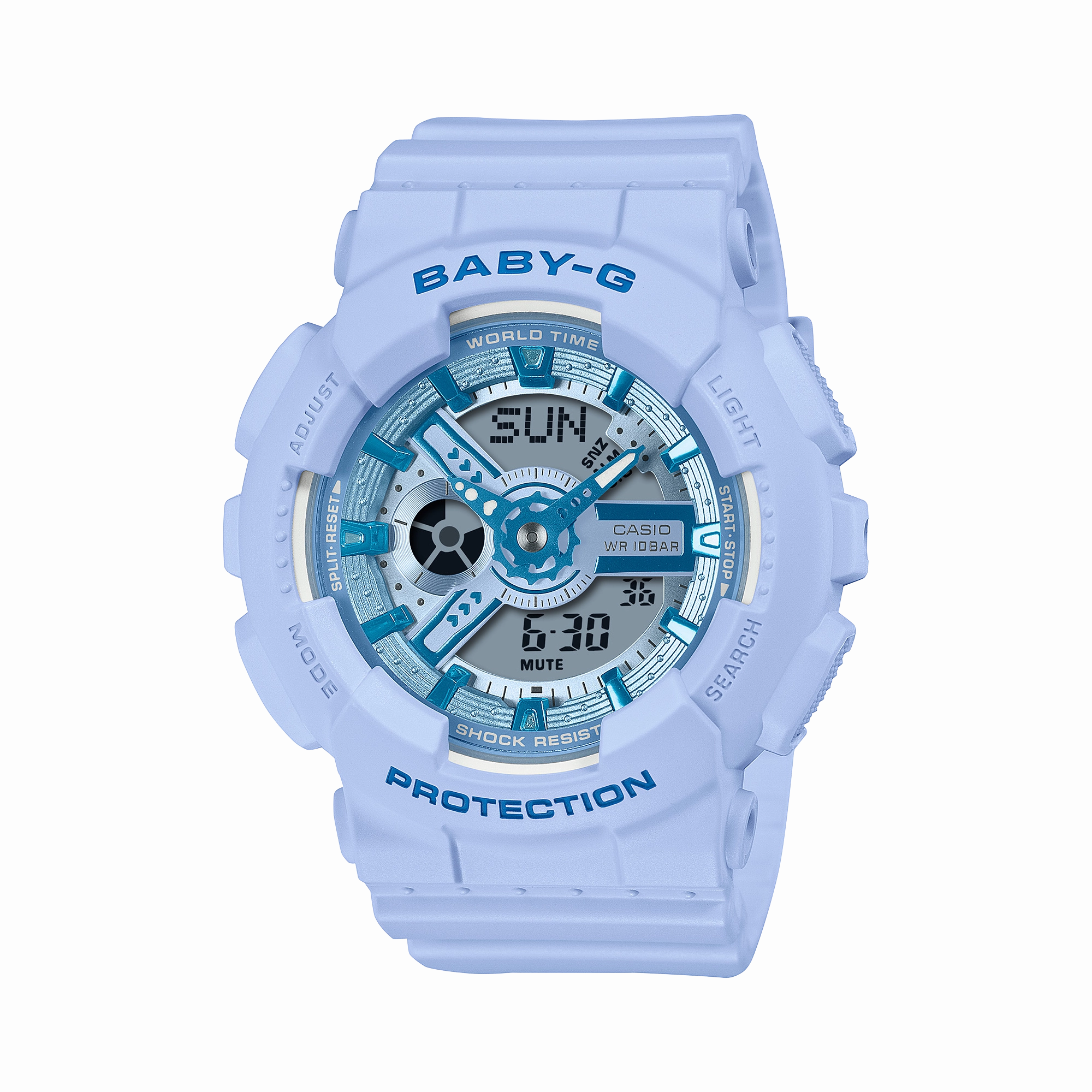Baby-G Blue Dial Blue Resin Band Watch BA110YK-2A