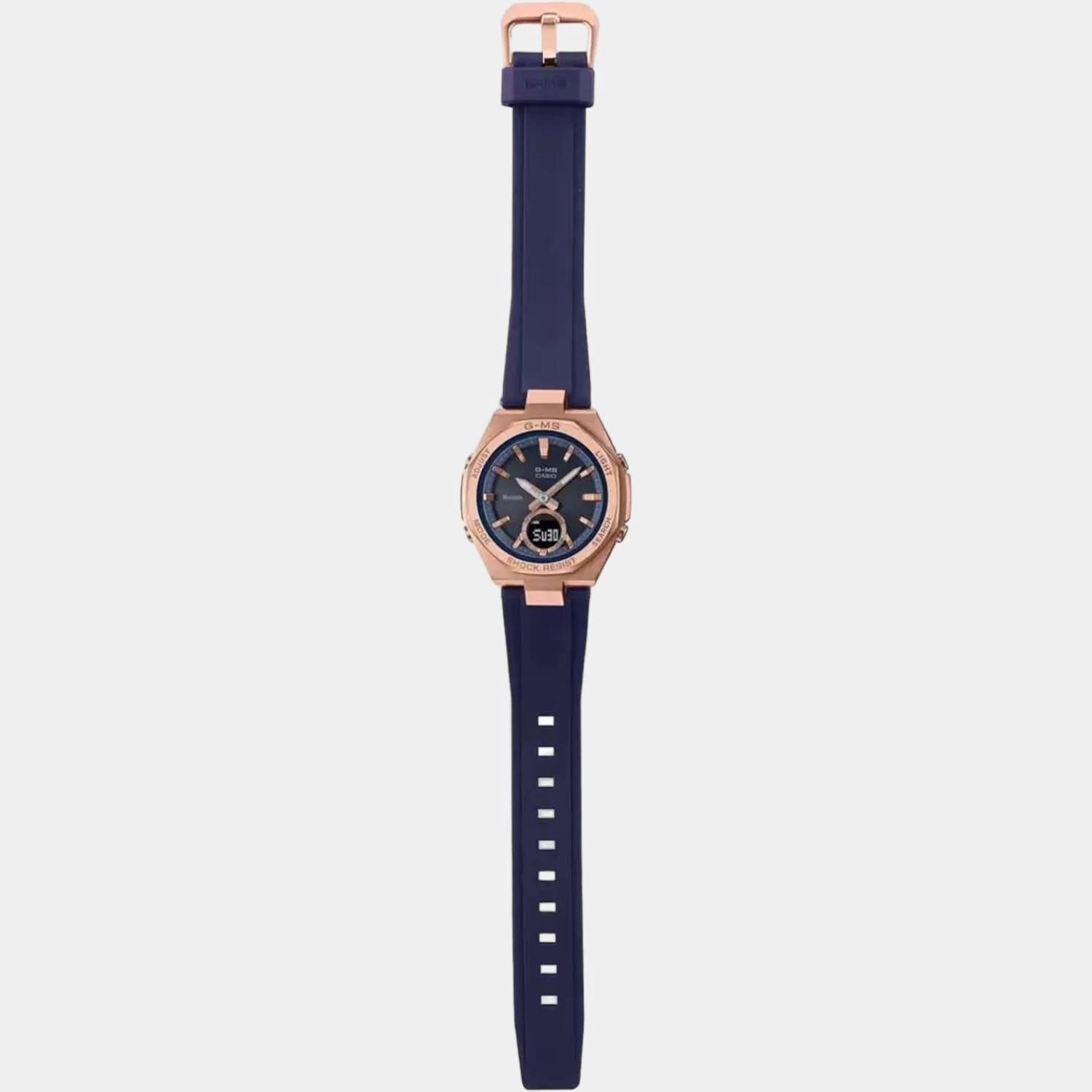 Baby-G Women Quartz Blue Dial Analog-Digital Resin Watch BX191