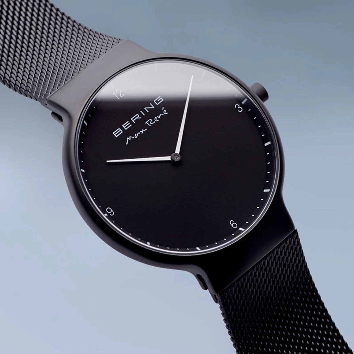 Bering Max Ren Matt Black Mesh Watch