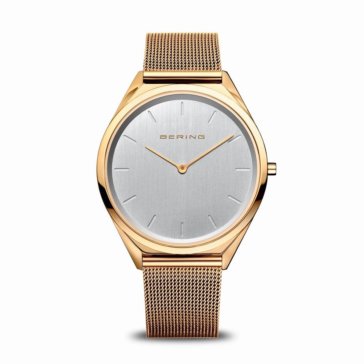 Bering Ultra Slim, Gold Milanese Mesh Watch