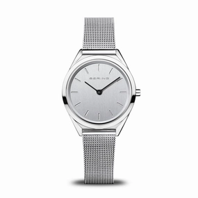Bering Ultra Slim Polished Silver Watch