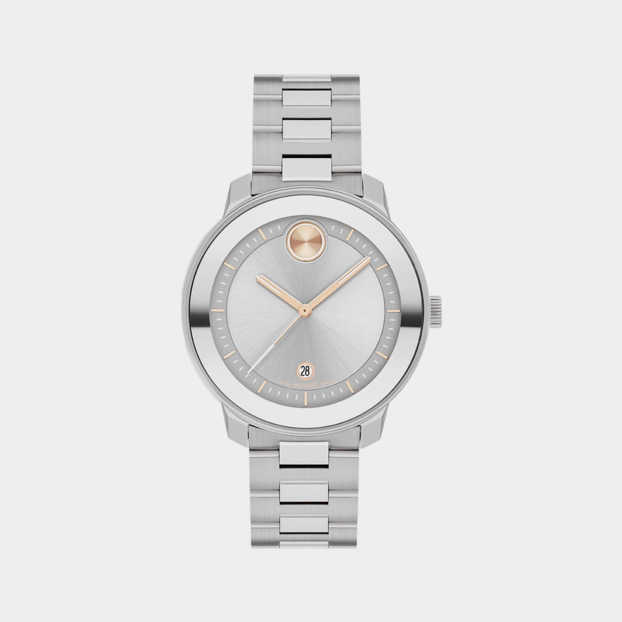 Bold Women's Silver Analog Stainless Steel Watch 3600869