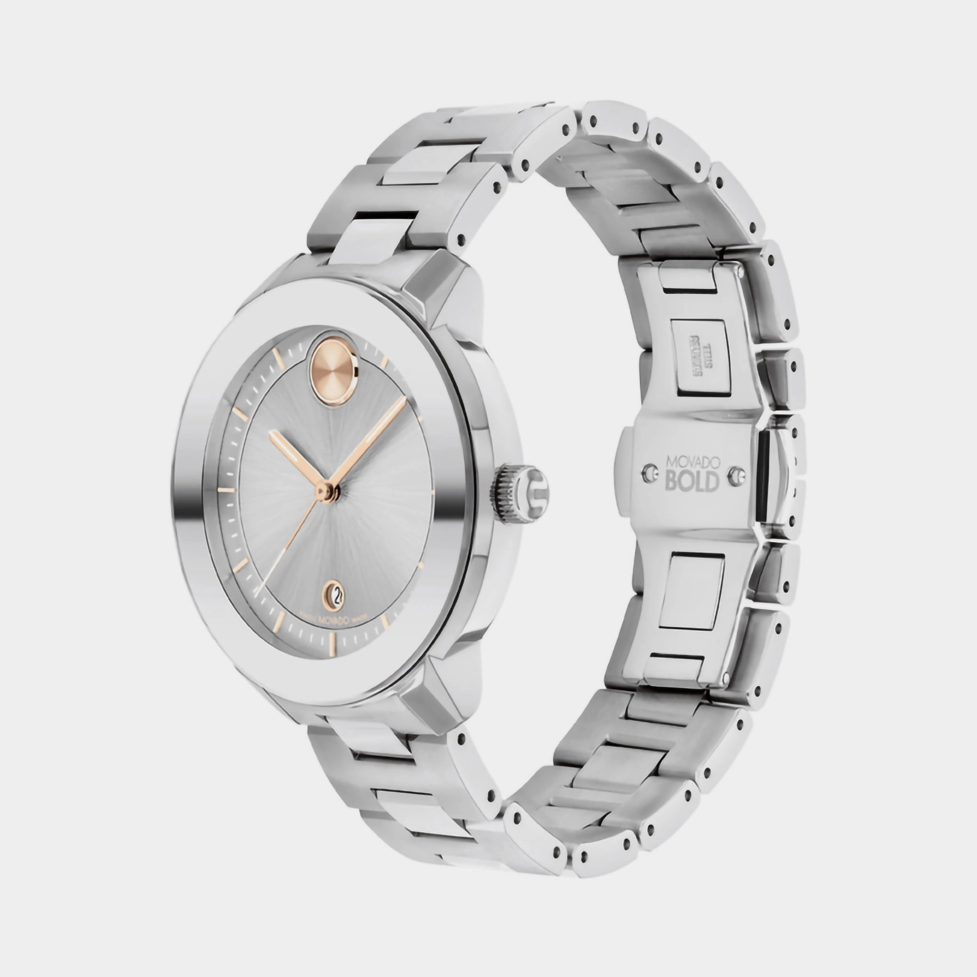 Bold Women's Silver Analog Stainless Steel Watch 3600869