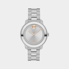 Bold Women's Silver Analog Stainless Steel Watch 3600869