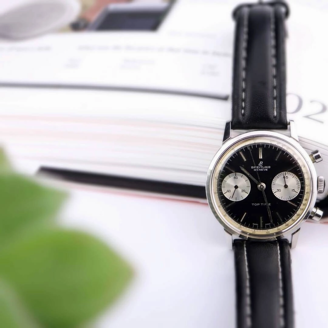 Breitling Top Time 2002 Reverse Panda Men's Vintage Watch