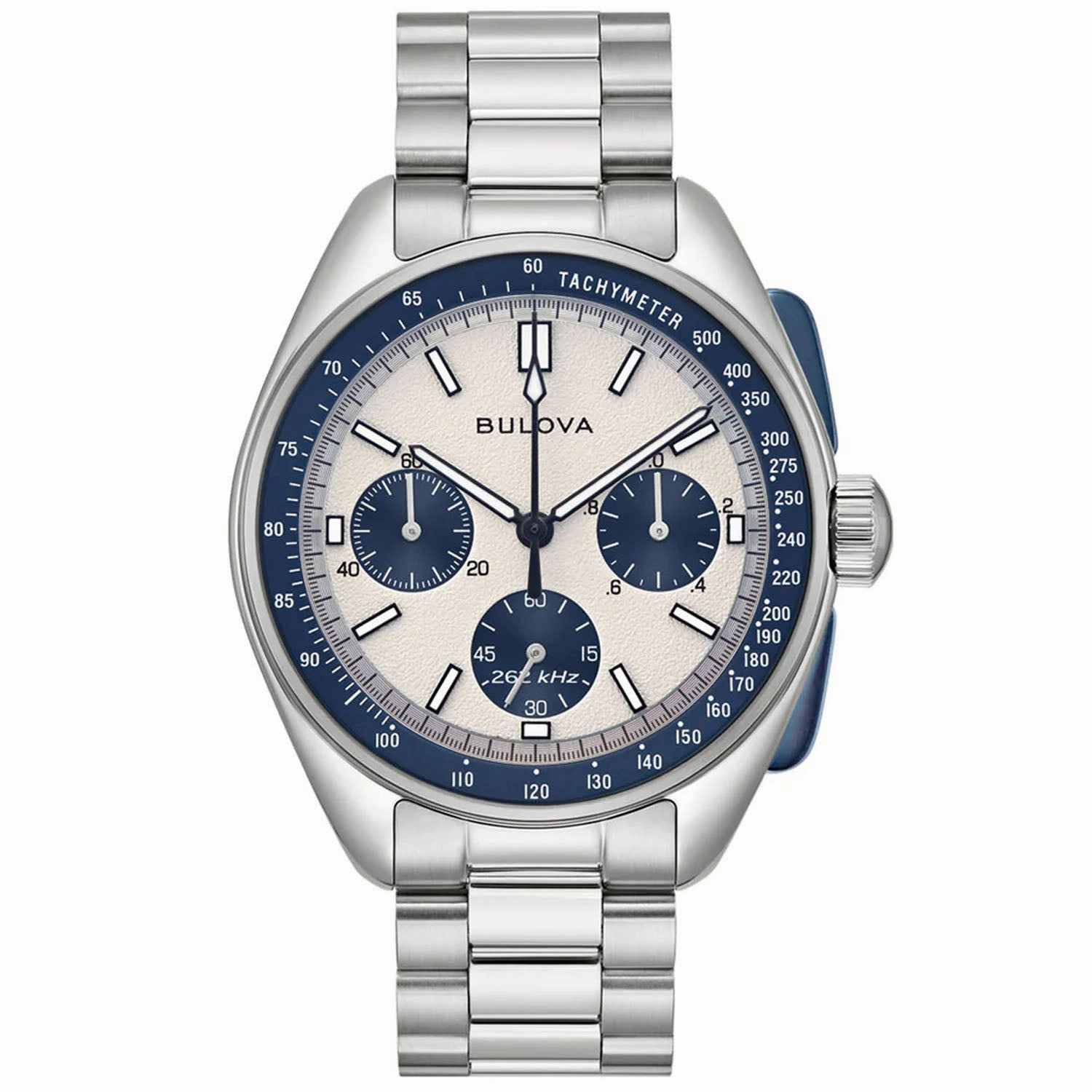 Bulova Men's Lunar Pilot Silver Dial Watch
