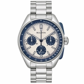Bulova Men's Lunar Pilot Silver Dial Watch