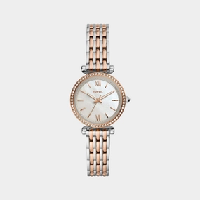 Carlie Women Quartz White Dial Analog Stainless Steel Watch ES4649