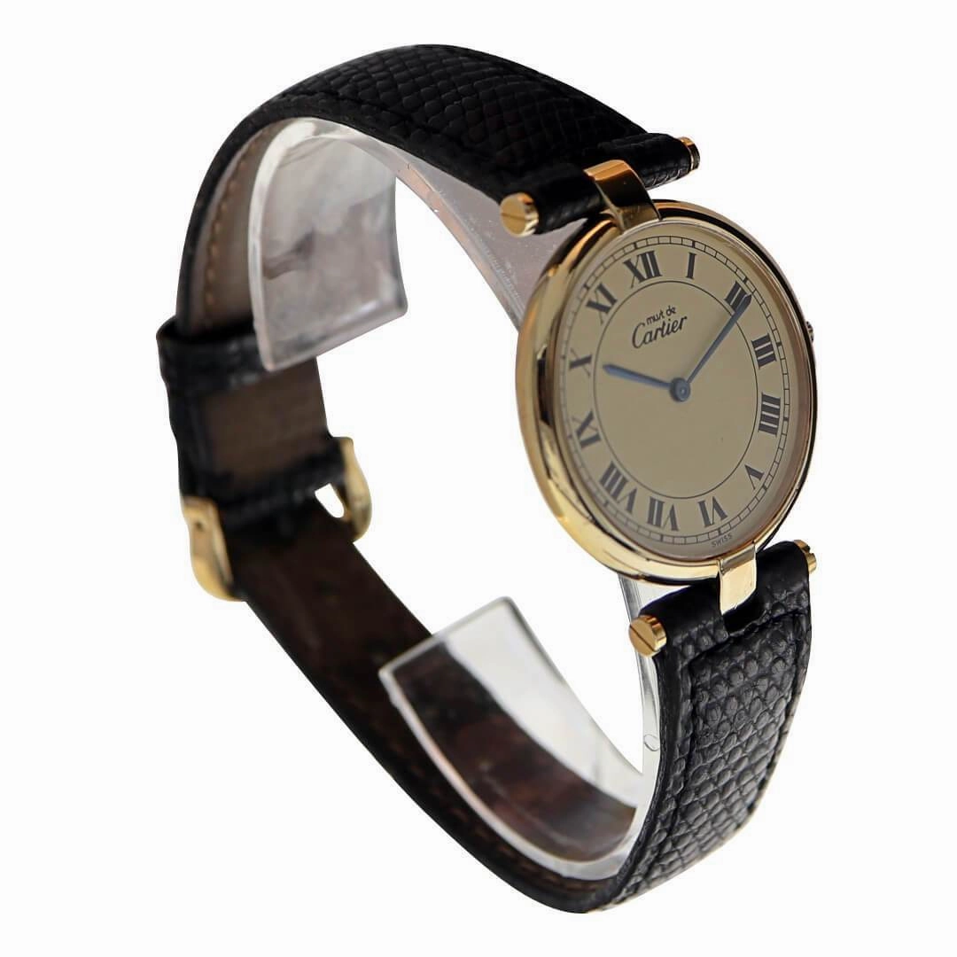 Cartier Must de Cartier Vermeil, Year 1990 Ladies Vintage Watch