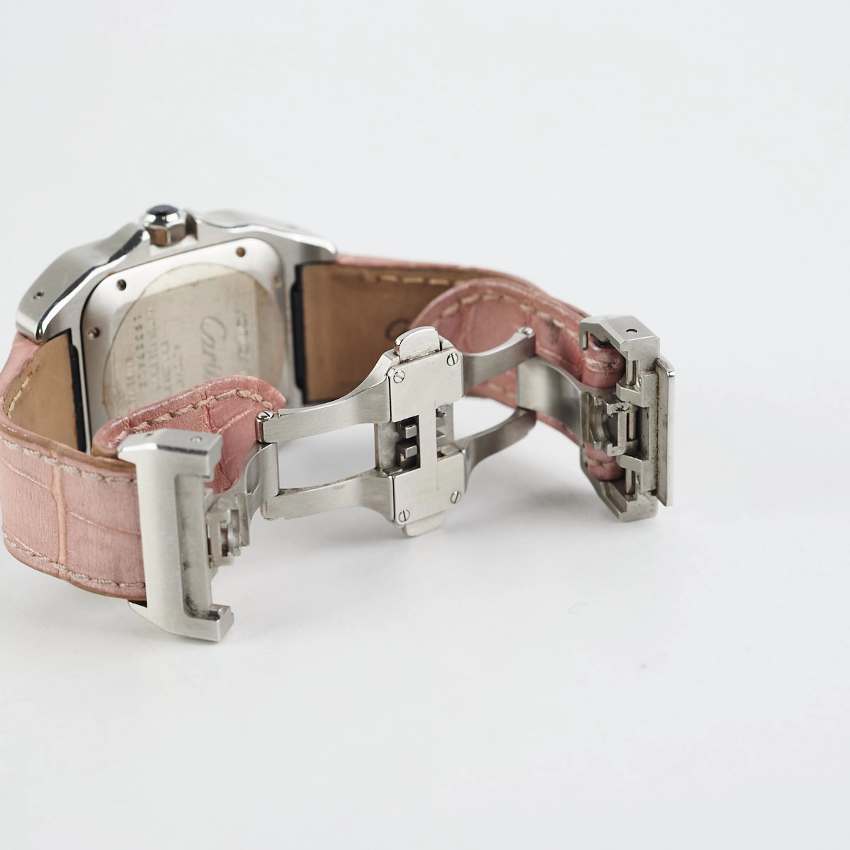 Cartier Santos De Watch Pink Automatic Movement