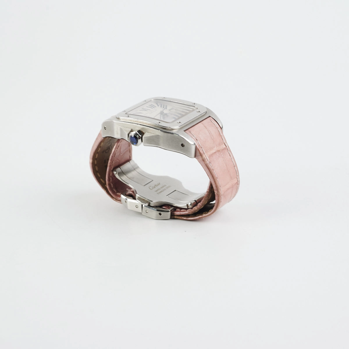 Cartier Santos De Watch Pink Automatic Movement