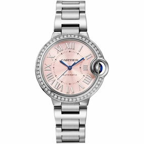 Cartier Women's Watch - Ballon Bleu de Cartier Automatic Pink Dial Steel | W4BB0037