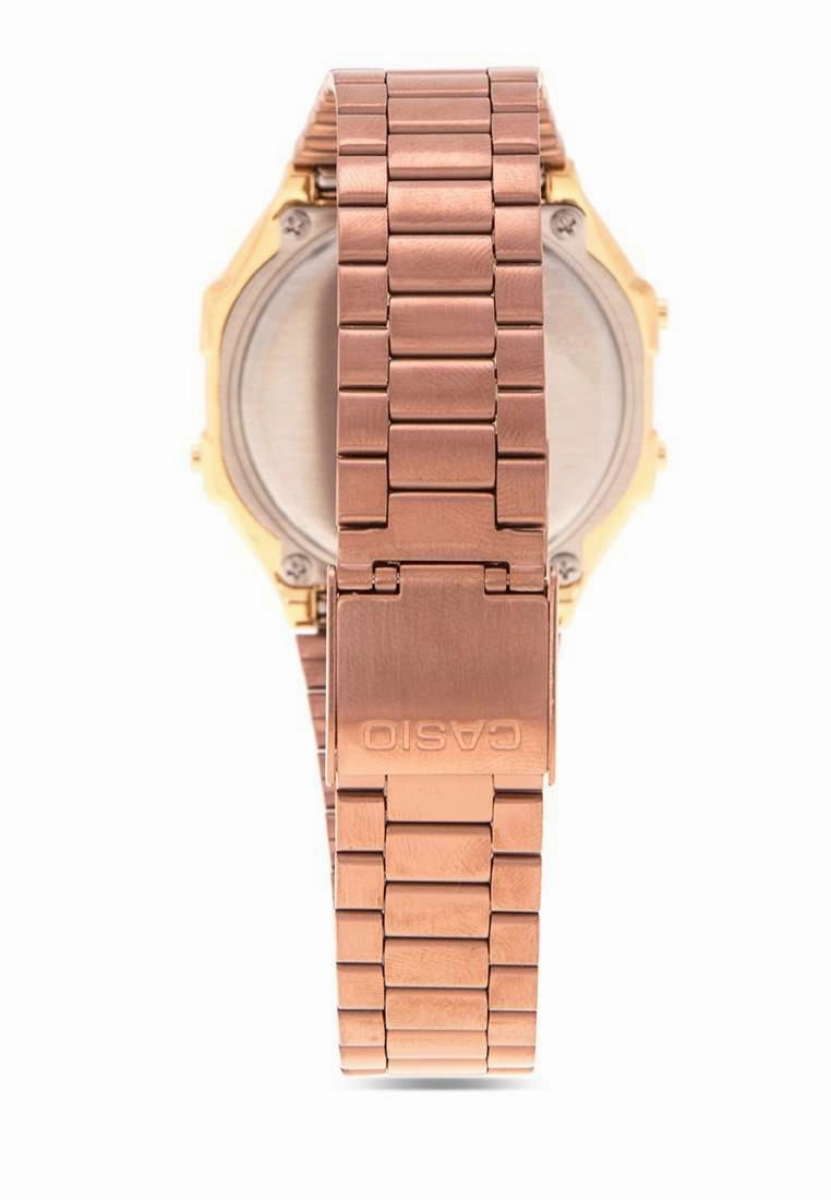 Casio A168WECM-5DF Rose Gold Stainless Watch for Men and Women