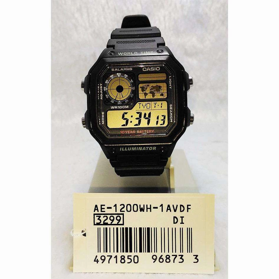 Casio AE-1200WH-1AVDF Black Resin Watch for Men