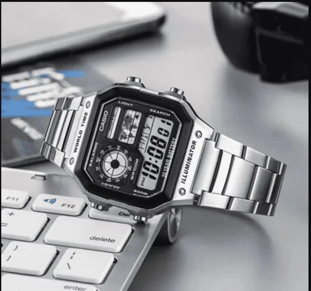 Casio AE-1200WHD-1AVDF Silver Stainless Watch For Men