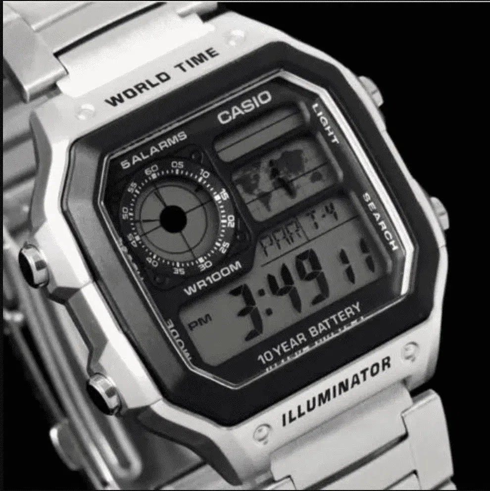 Casio AE-1200WHD-1AVDF Silver Stainless Watch For Men