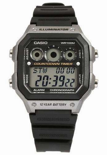 Casio AE-1300WH-8A  Black Resin Strap Watch For Men