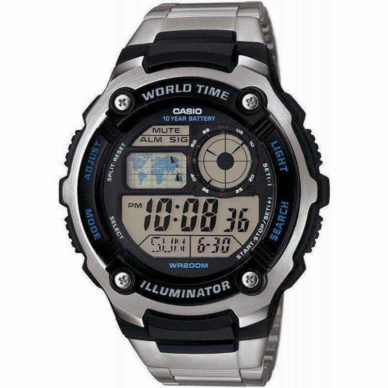 Casio AE-2100WD-1A Silver Stainless Watch Men