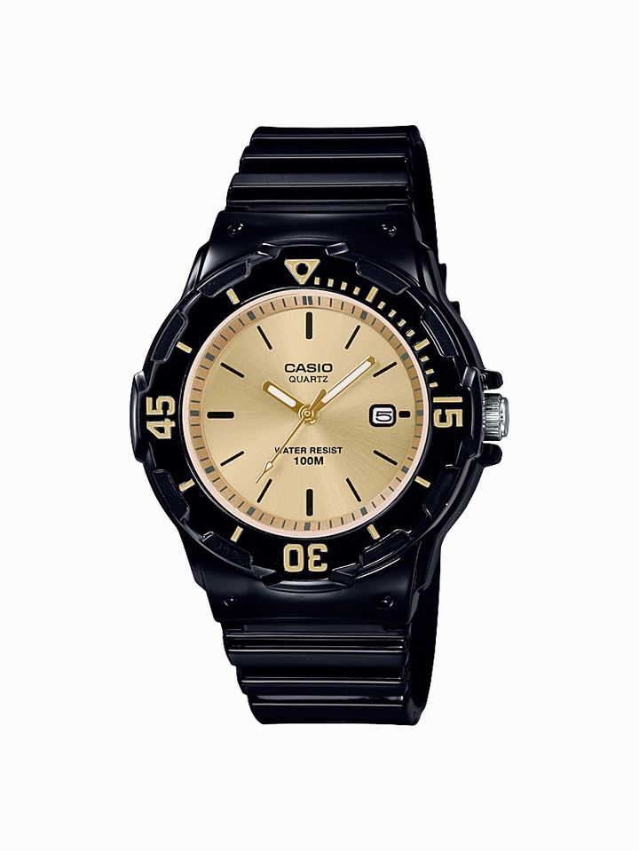 Casio Analog Black resin Band Watch LRW200H-9E