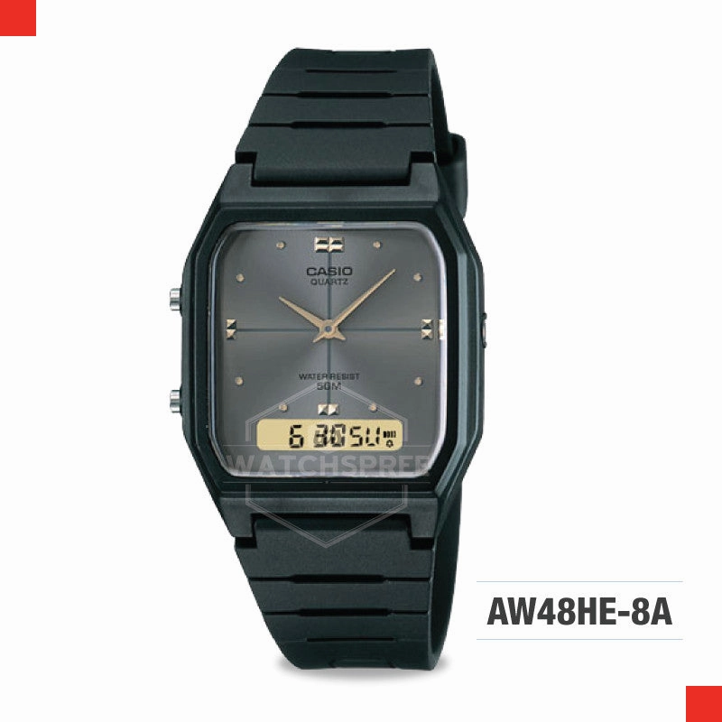 Casio Analog Digital Sports Watch AW48HE-8A